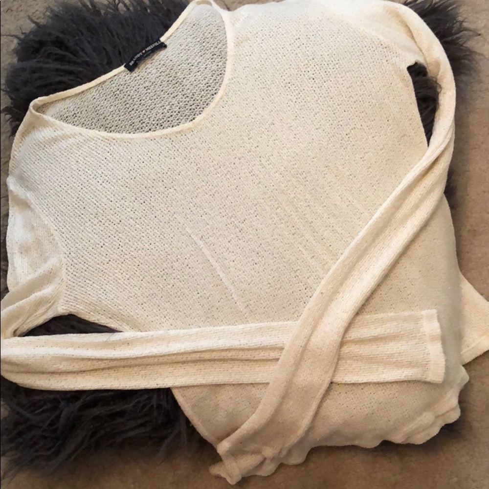 brandy melville knit long sleeve
